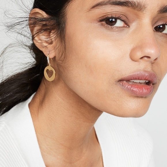 Kate Spade Heart Drop Earrings NEW - Picture 1 of 5